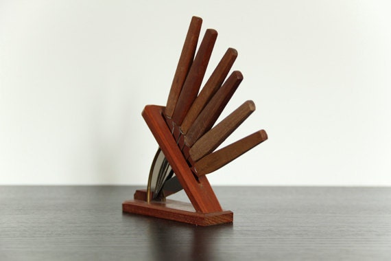 Vintage Cheese Knives Set Danish Style Design 1960s