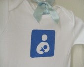 Onesie with International Breastfeeding Symbol (Long-Sleeved, 3 Month Size)