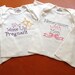 Custom Hand Embroidered Baby Onesie Bodysuit or T-Shirt - Lifetime Movie Titles
