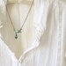 Blue Bird Necklace in turquoise, teal green mint and aqua. Nature Inspired Jewelry