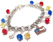 Charm Bracelet "USA USA USA"