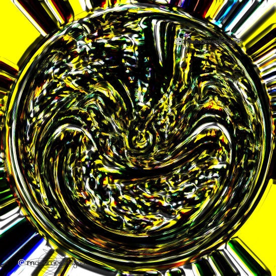 Wry Smile Abstract Digital Art Prices start at 10EUR Limited Edition Yellow