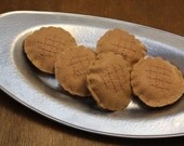 Felt Play Food - Peanut Butter Cookies