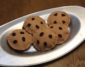 Felt Play Food - Chocolate Chip Cookies