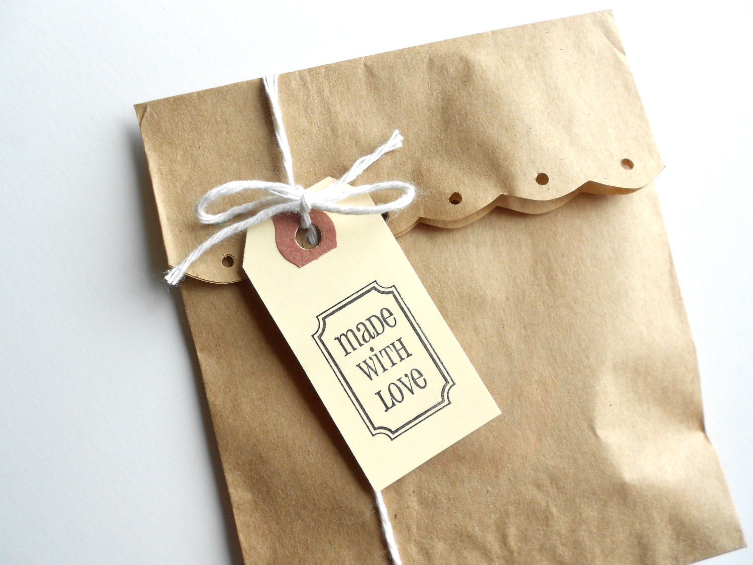 Kraft Paper Bags - Medium - 5" x 7-1/2 " - 100