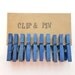 Mini Clothespins - Denim / Blue - Small