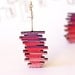 Ombre pink earrings - purple pink shades jewelry