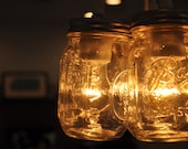 Mason Jar Light Chandelier - Lucky Seven Pint Size