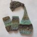 Newborn Hat, Stocking Hat & Leg Warmers Set, Green, Grey, Teal, Brown, Photo Prop, READY TO SHIP