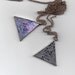 Unknown Pleasures Triangle Pendants