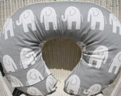 Gray Ele and Gray Chevron Boppy Cover