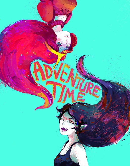 ADVENTURE TIME-- BUBBLEGUMARCELINE