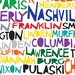 TENNESSEE Digital Illustration Print of Tennessee State with Cities Listed
