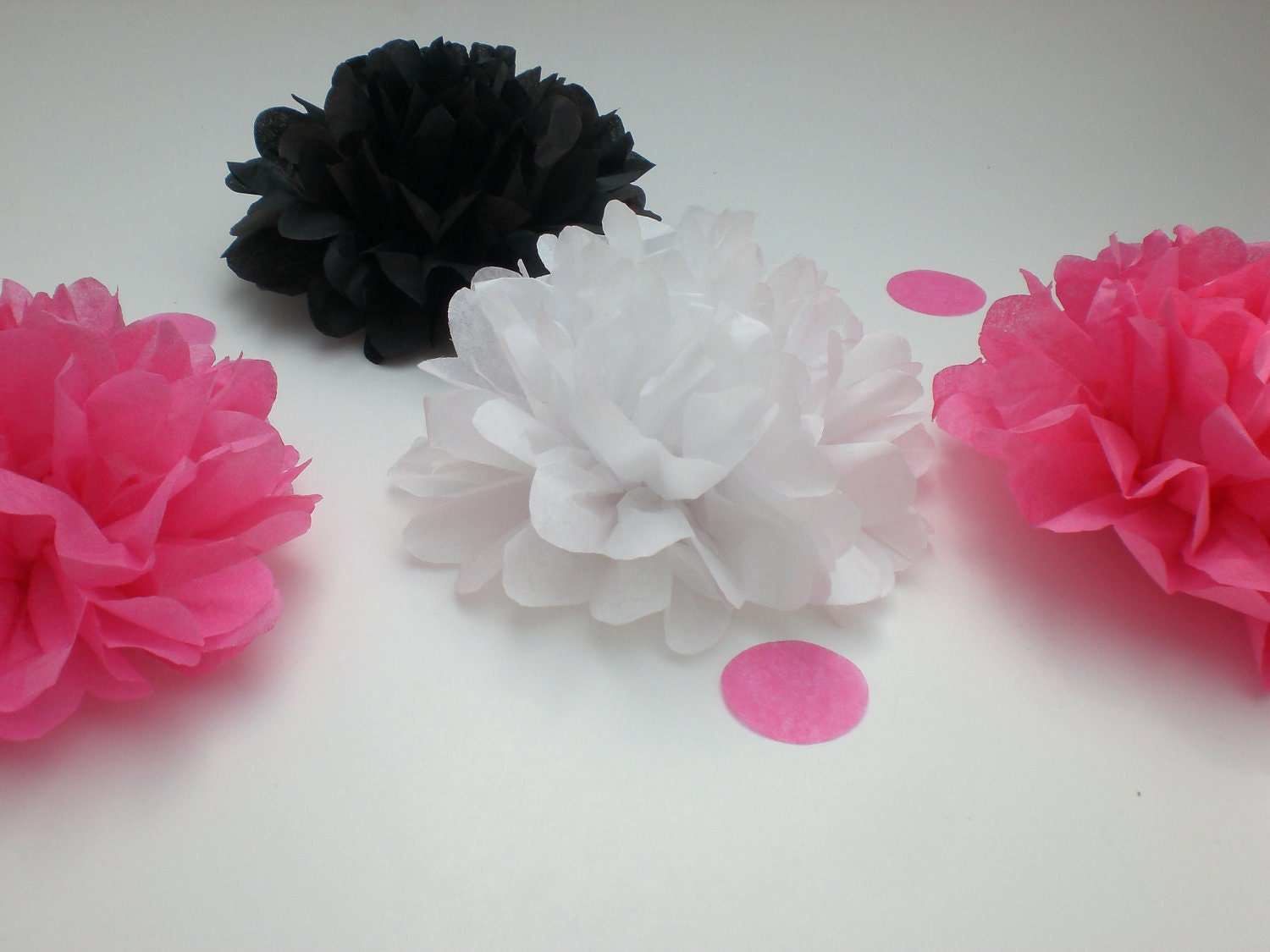 Zebra Birthday Party Decoration / 20 Medium Tissue Paper Flowers