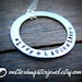 Live Laugh Love Hand Stamped Necklace in Sterling Silver