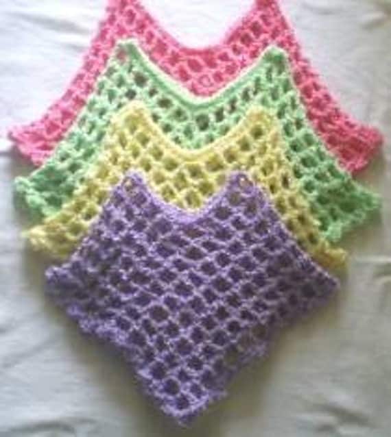 Quick As a Wink Crochet Poncho Pattern Child sizes 2-14