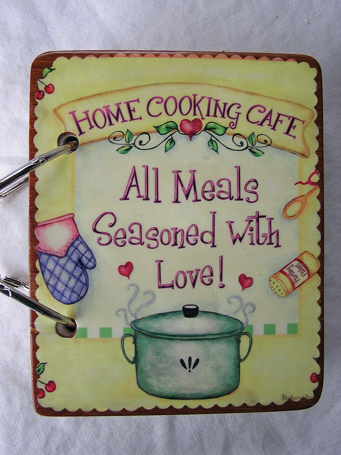 Home Cooking Cafe wooden book