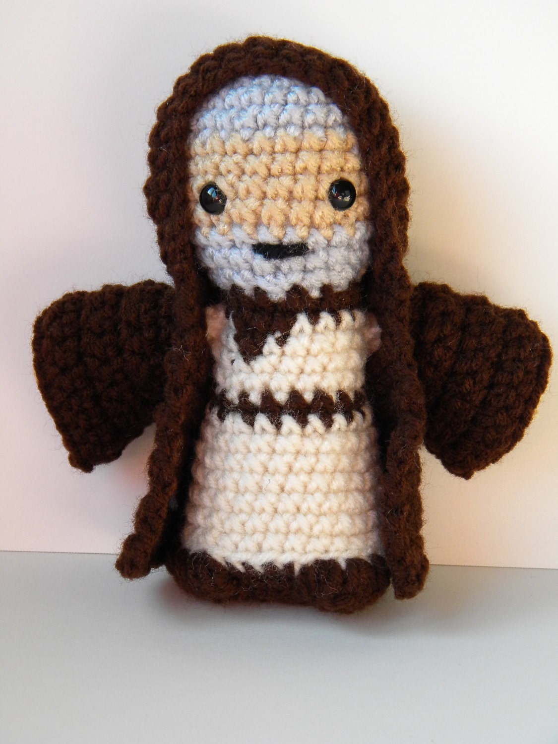 Obi-Wan Kenobi - READY TO SHIP - Star Wars Amigurumi Doll  - 6 Inches Tall - Washable Handmade Toy