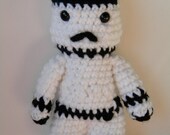 Stormtrooper - READY TO SHIP - Star Wars Amigurumi Doll - 6 Inches Tall - Washable Handmade Toy