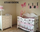SALE 4.00 per letter :) 10" Size Painted Wall Letters Wooden (8.50 shipping on entire order) Storybook Font Gifts and Decor