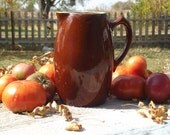 Antique Stoneware Tavern Pitcher - Tankard Pitcher - Early