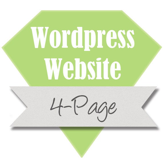 Need a Wordpress Website, Professional Custom Website or Blog Design CMS, 4 pages.