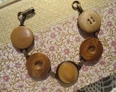 Antique Button Bracelet, vegetable ivory