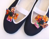 Zig zag / tangerine mandarine orange summer august trends ballet flats shoes jarmilki wedding woman bride poletsy fashion gift trends