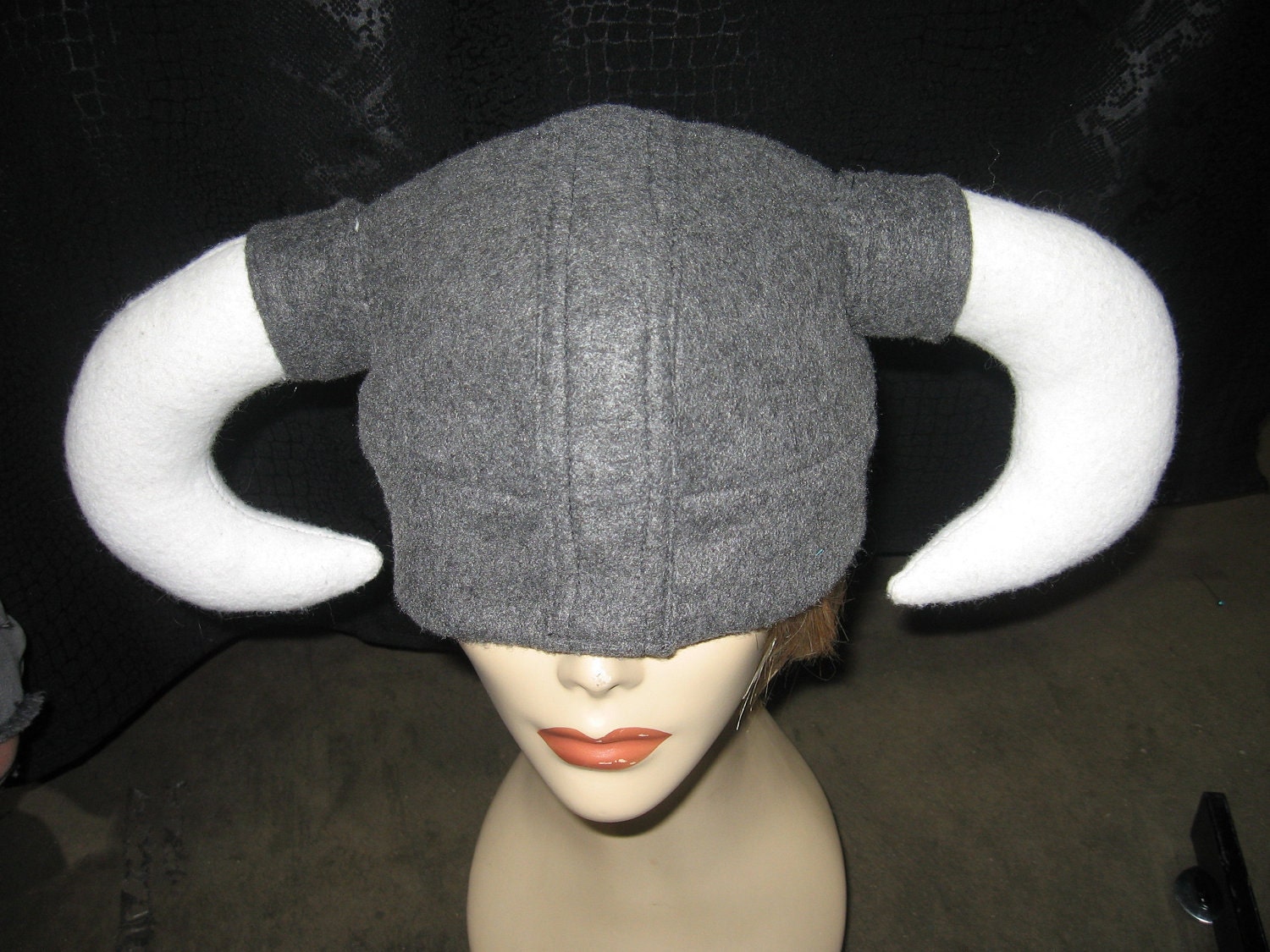 Skyrim Inspired Helmet Awaits the Dragonborn to arrive.  Viking hat Without helmet 35.00 With helmet 45 dollars