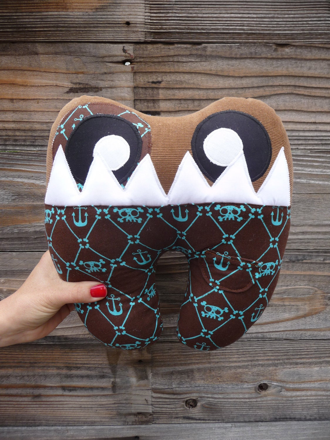 Tooth Fairy Pillow and Book...Toothy the Tooth Ferry... Anchors Ahoy