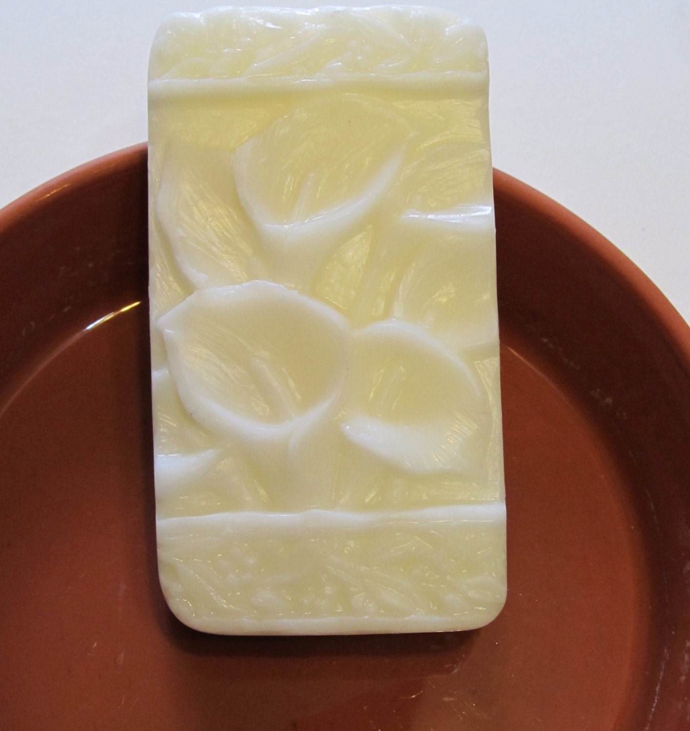 Calla Lilly olive oil soap bar wedding favors
