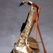 Gold Leather Saxophone Purse