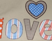 Blue,Orange, and Brown Large Raw Edge Messenger Bag- Baby Girl or Boy Diaper Bag- Personalized Name and Heart Applique