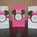 Personalized Minnie Mouse Favor Bags- Pink, White, and Polka Dot for Girl's Birthday Party