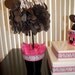 Zebra Minnie Mouse Pom Poms Pots