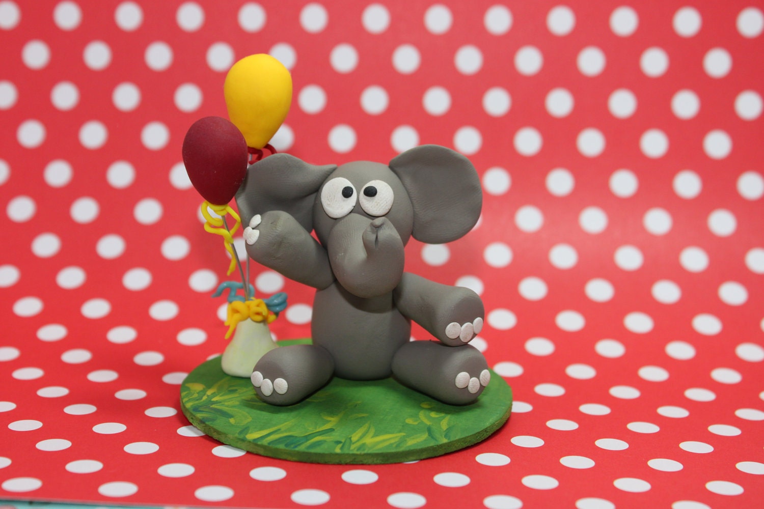 Cute Elephant Cake topper