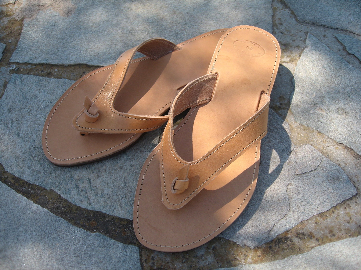 Greek unisex leather sandals