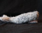Needle felted whale