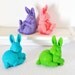 Pink Glitter Easter Bunny Rabbit for Baby Shower Table Settings, Girl Nursery Decor, Spring Birthday Parties or Home Decorations