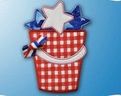 4th of July Sand Bucket of Stars