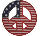 July 4th Flag Peace Sign for Girls and Boys