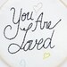 Embroidery Hoop Art Nursery Art Valentine's Day You are Loved Quote Modern Black Yellow Aqua