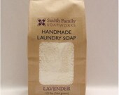 Natural Laundry Soap, Lavender Laundry Soap, Handmade Laundry Soap, Cleans up to 50 loads of Laundry