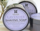 Handmade Shave Soap, Lavender Shaving Soap, Olive Oil Shave Soap