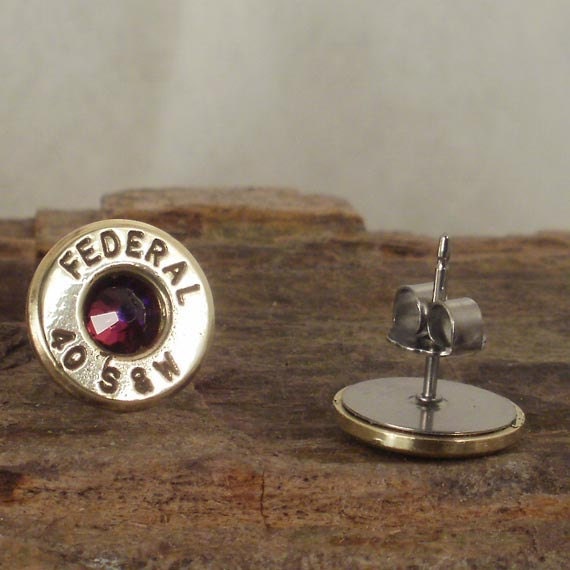 Volcano - Stud Earrings - Ultra Thin - S&W 40 Caliber