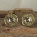 Bullet  Earrings  - Stud Earrings - Ultra Thin - 9mm Luger - Crystal