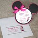 Minnie Mouse Invitation
