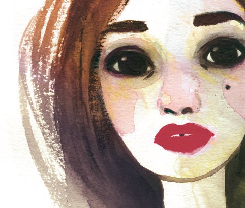 Soul // A5 print // Watercolor fashion illustration