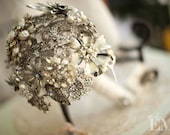 Handmade Sparkle Brooch Bouquet, Custom order using Vintage Brooches