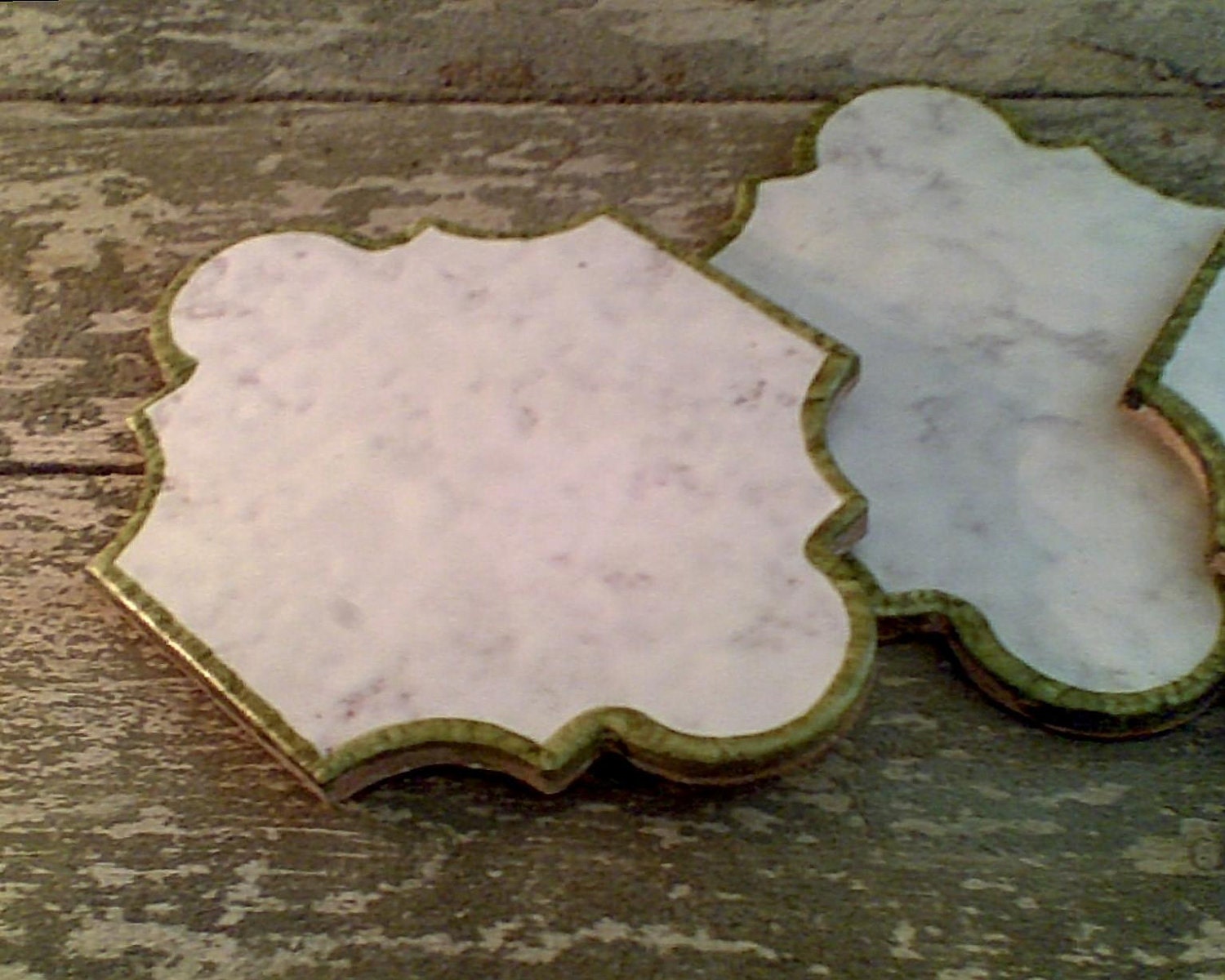Set of Three Vintage Italian Tiles / Garden Markers